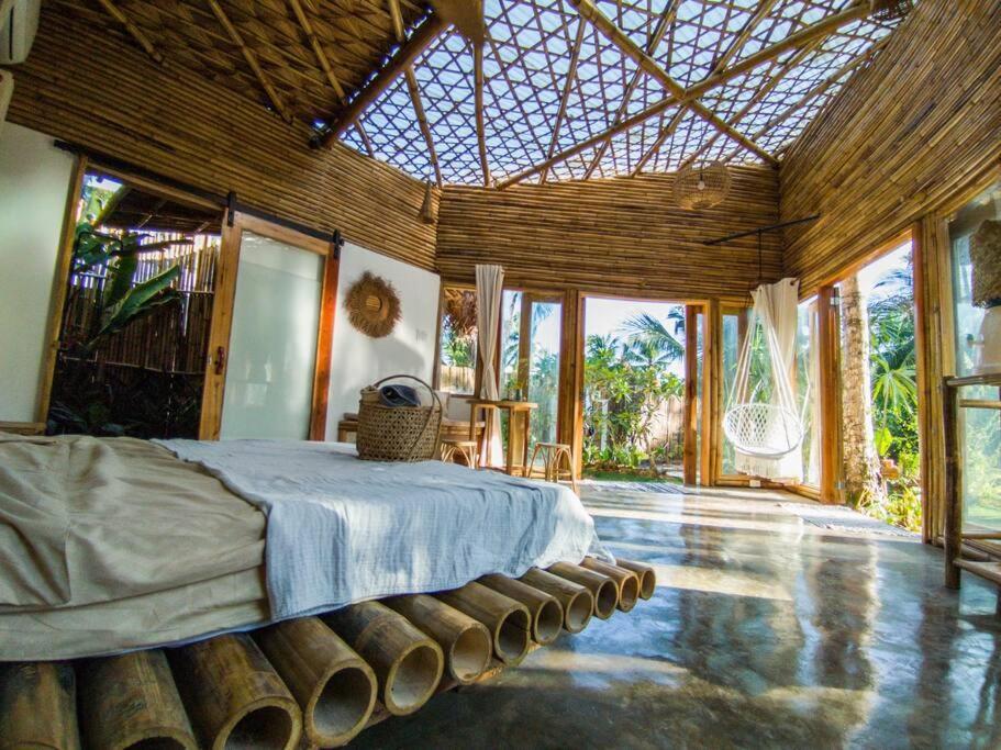 The Bamboo Houses - Tropical Garden & Empty Beach General Luna  Eksteriør billede